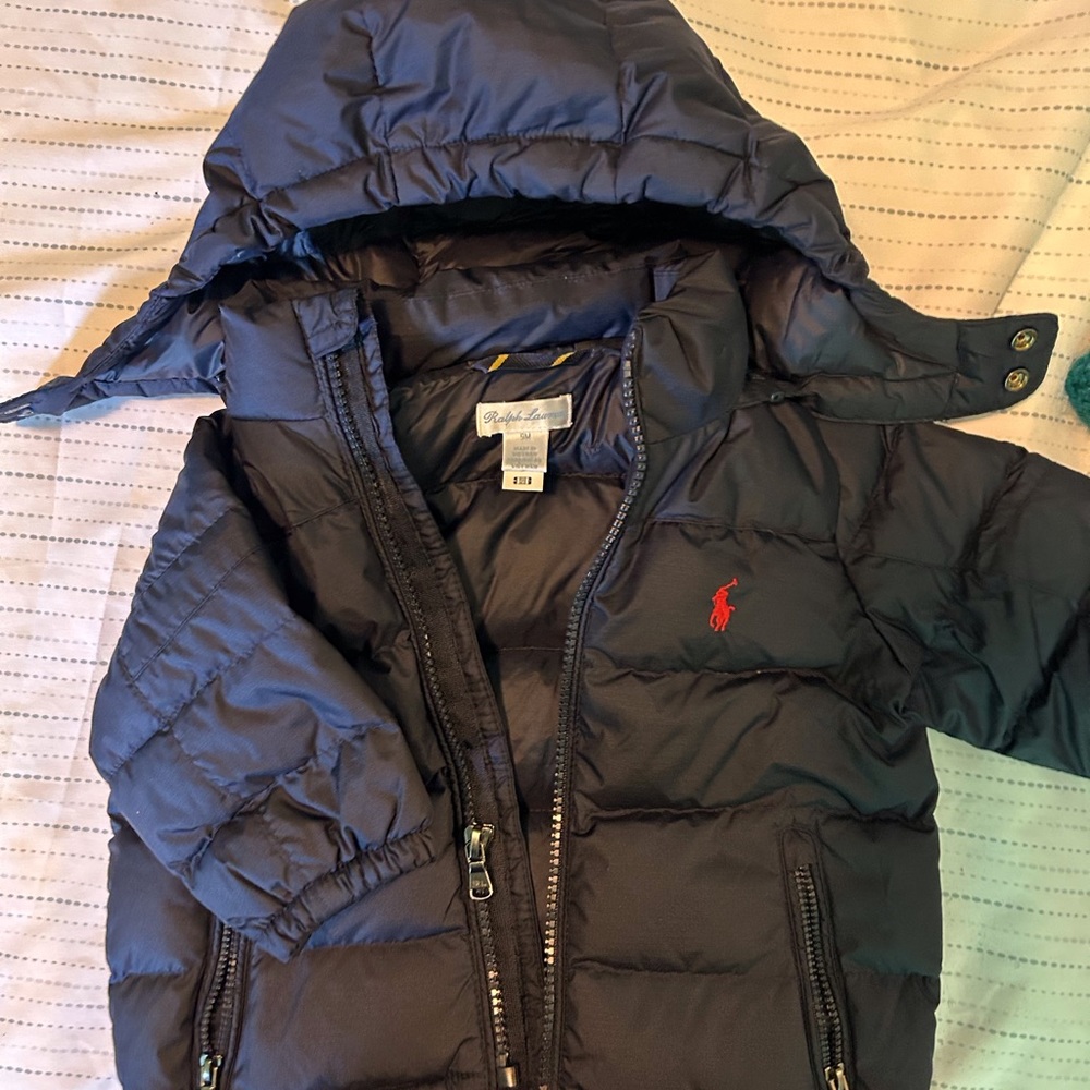 Polo Navy Coat Size: 9months